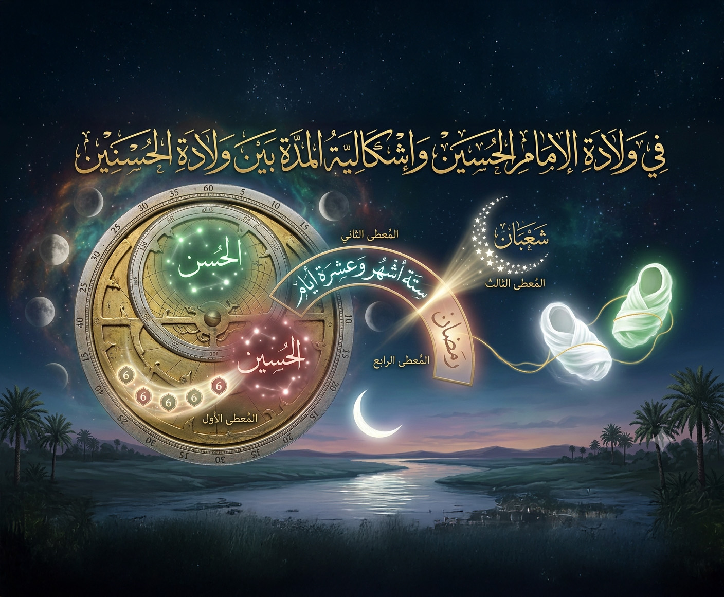 في ولادة الإمام الحسين وإشكالية المدة بين ولادة الحسنين